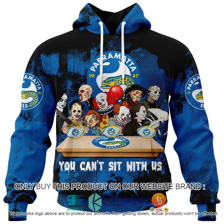 NEW Parramatta Eels You Can't Sit With Us Horror Movies Characters Hoodie, Shirt 2 parramatta eels you cant sit with us horror movies characters shirt hoodie 2 98928