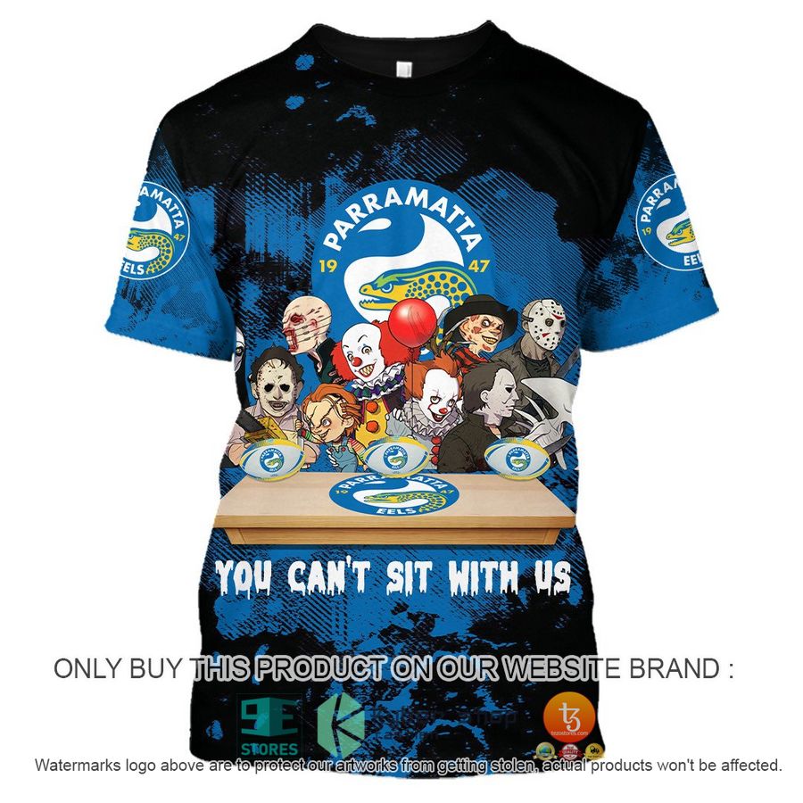 NEW Parramatta Eels You Can't Sit With Us Horror Movies Characters Hoodie, Shirt 9 parramatta eels you cant sit with us horror movies characters shirt hoodie 9 612