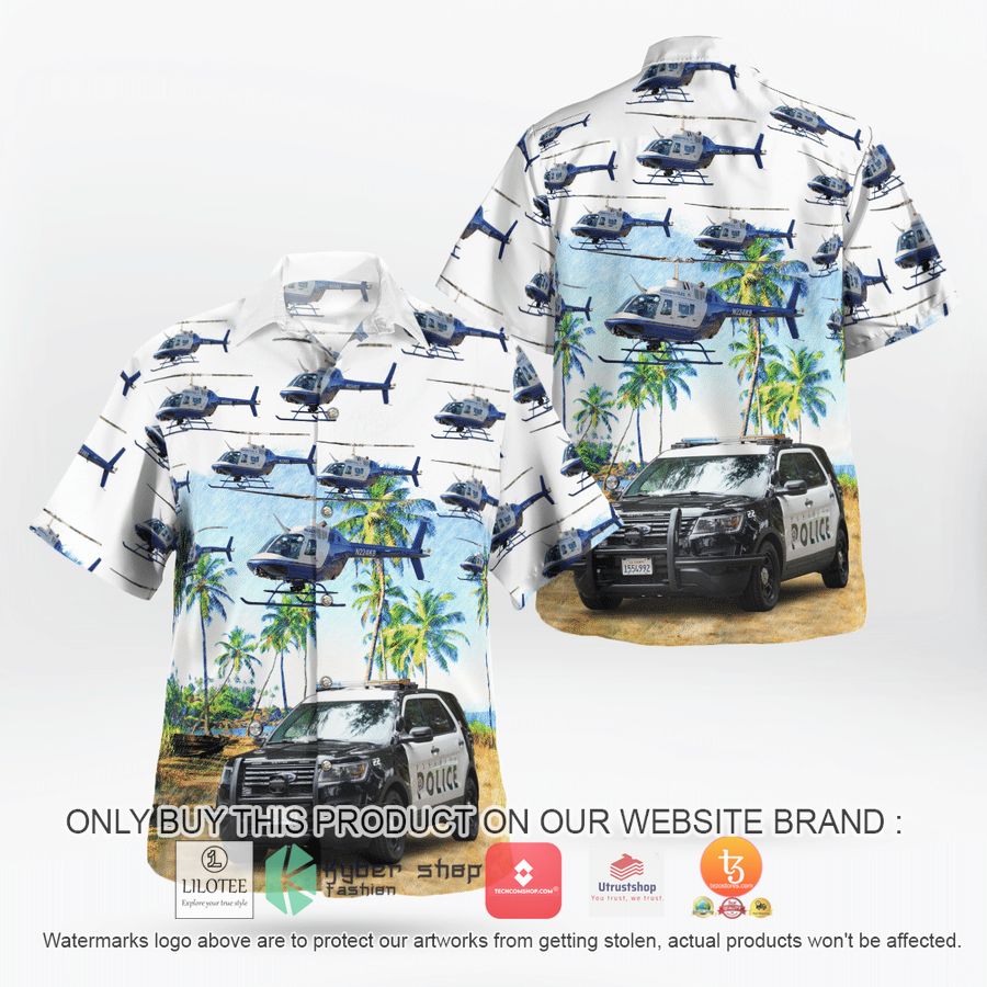 pasadena police department vehicles hawaiian shirt 1 73673