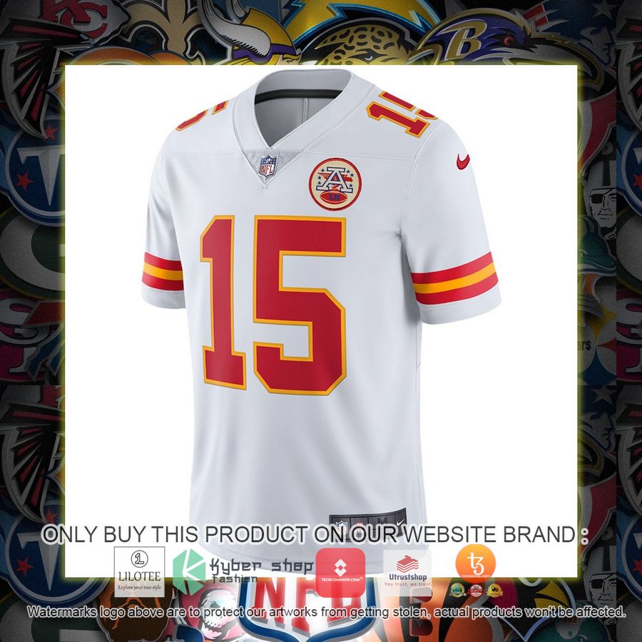 HOT Patrick Mahomes Kansas City Chiefs Nike Vapor White Football Jersey Shirt 3 patrick mahomes kansas city chiefs nike vapor white football jersey 1 30150