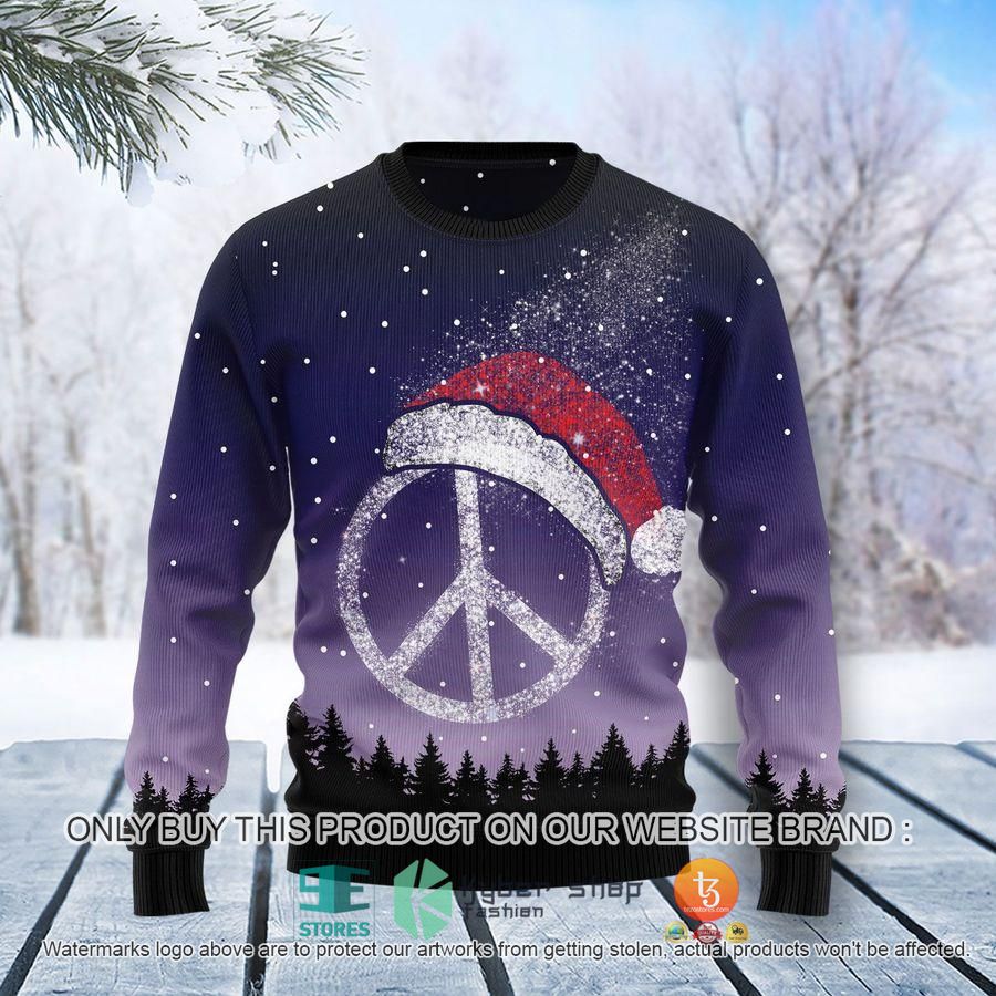 HOT Peace Hippie Ugly Christmas Sweater 1 peace hippie ugly christmas sweater 1 67111