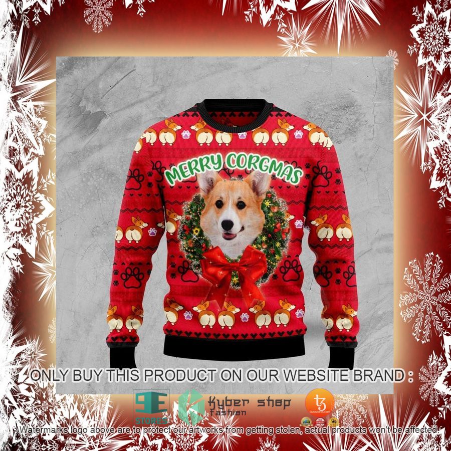 NEW Pembroke Welsh Merry Corgmas Christmas Sweatshirt, Sweater 2 pembroke welsh merry corgmas christmas ugly sweater 2 56260