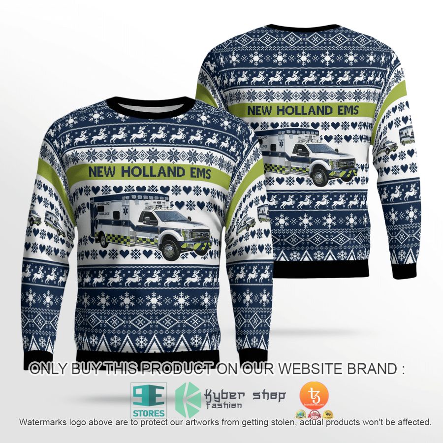 pennsylvania new holland ems christmas sweater sweatshirt 1 19380