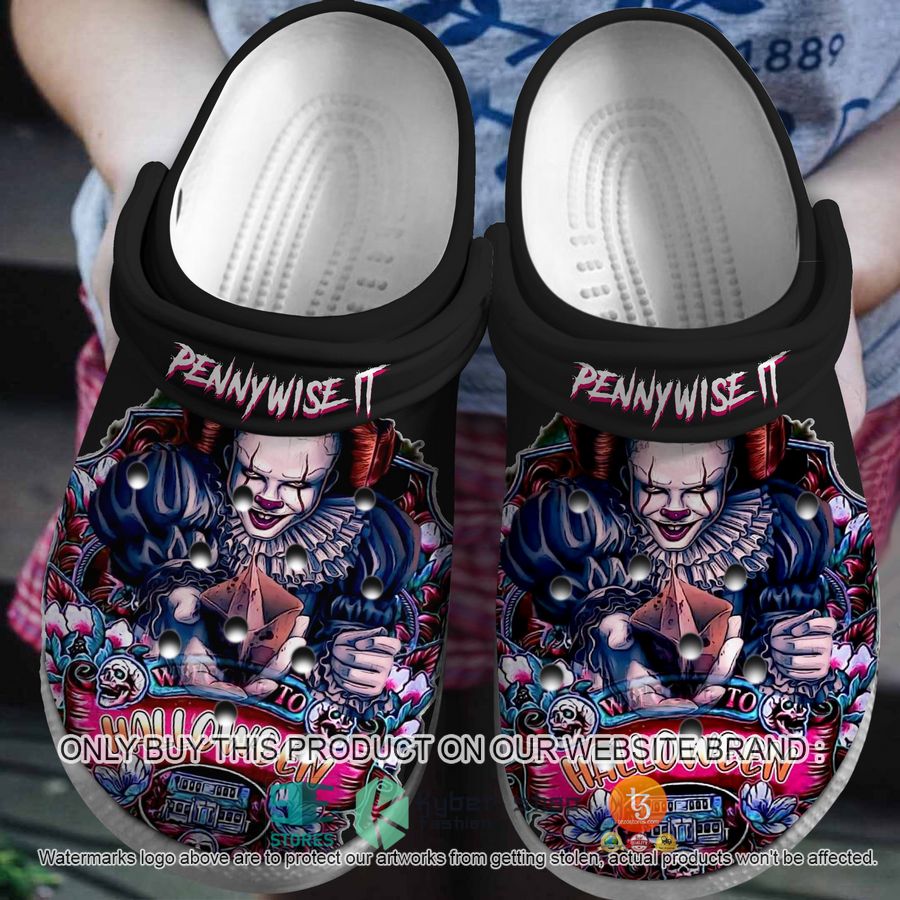 pennywise it welcome to halloween crocs crocband shoes 1 98897
