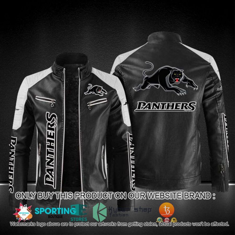 penrith panthers block leather jacket 1 33583