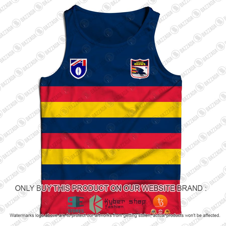 personalized adelaide crows football club vintage retro afl guernsey 1991 tank top 2 29110