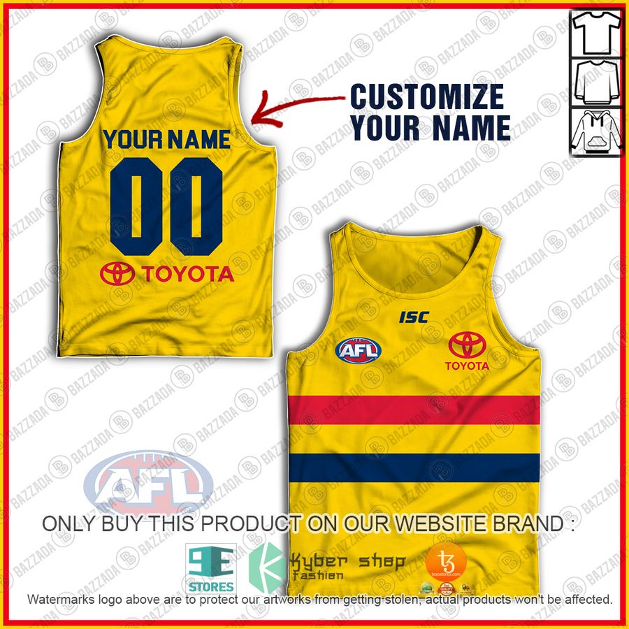 personalized adelaide crows football club vintage retro afl guernsey 2007 tank top 1 94694
