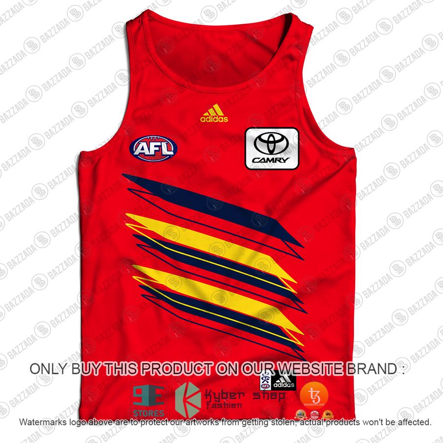personalized adelaide crows football club vintage retro afl guernsey camry tank top 2 44899