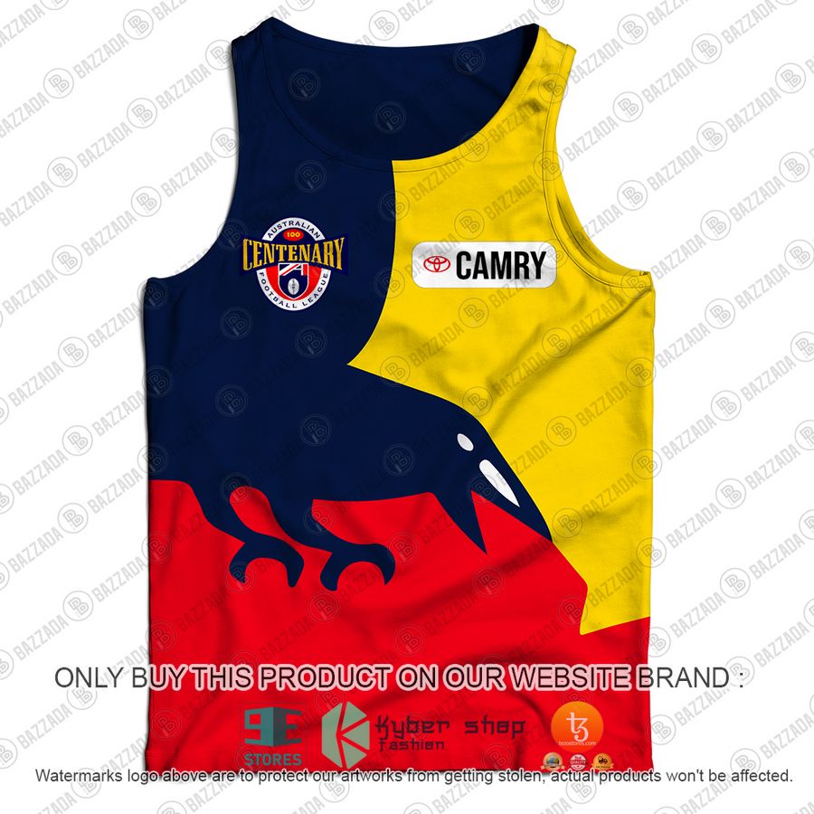 personalized adelaide crows football club vintage retro afl guernsey centenary camry tank top 2 31200