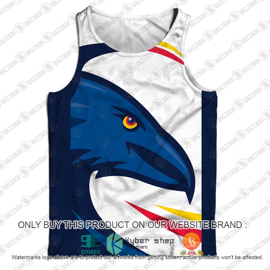 personalized adelaide crows football club vintage retro afl guernsey eagle tank top 2 50627