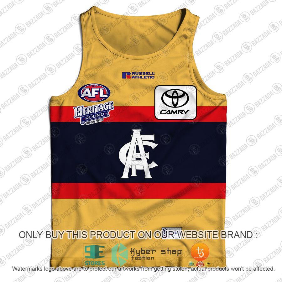 personalized adelaide crows football club vintage retro afl guernsey tank top 2 10931