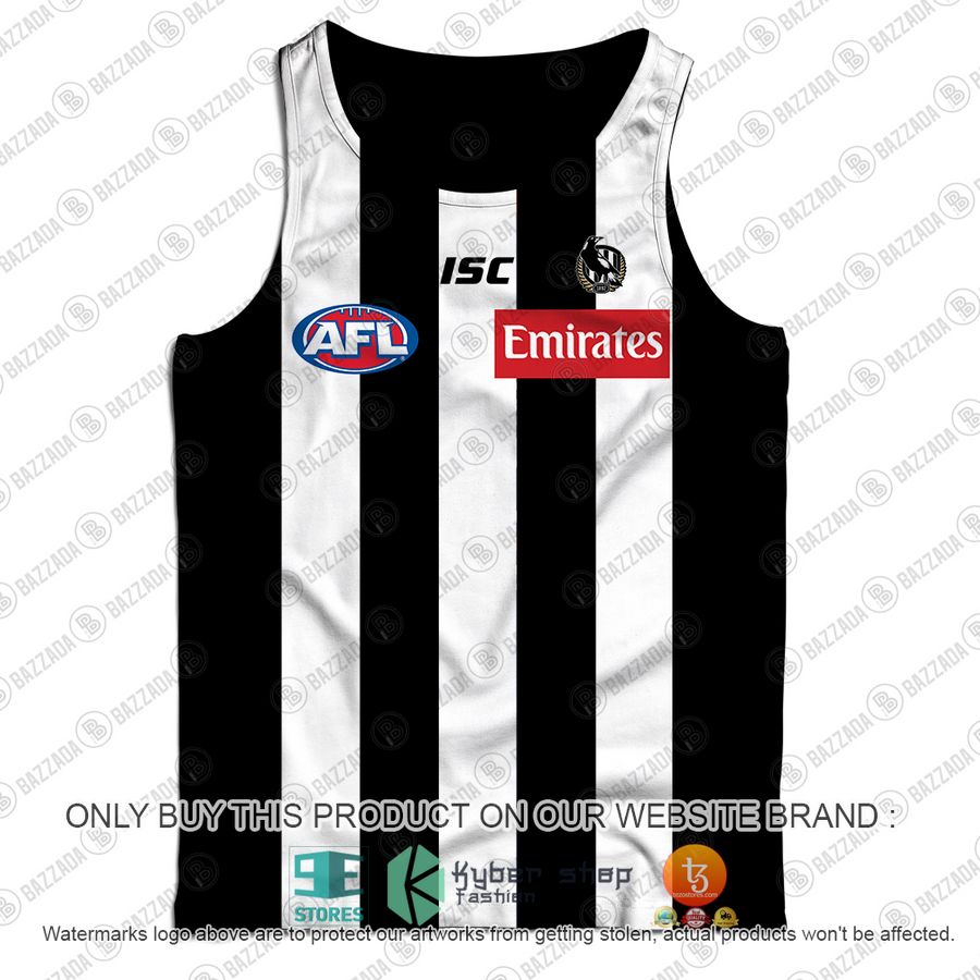 personalized afl collingwood magpies vintage centenary guernsey emirates tank top 2 51999