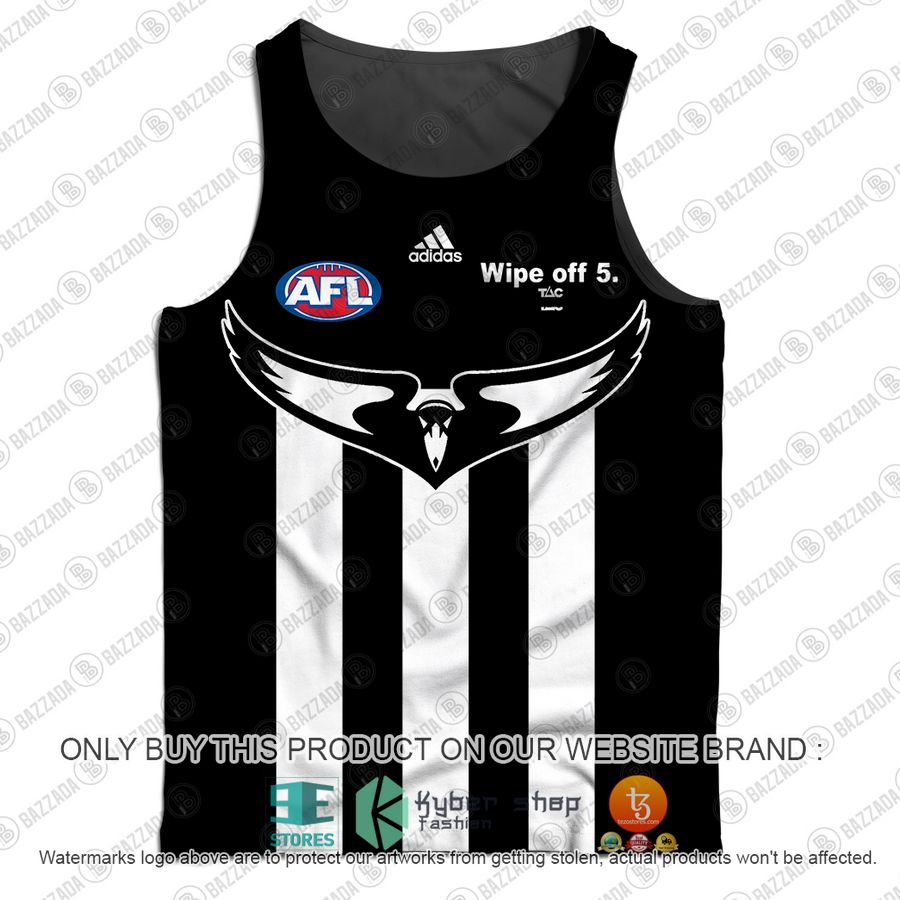 personalized afl collingwood magpies vintage centenary guernsey wipe of 5 tank top 2 82732