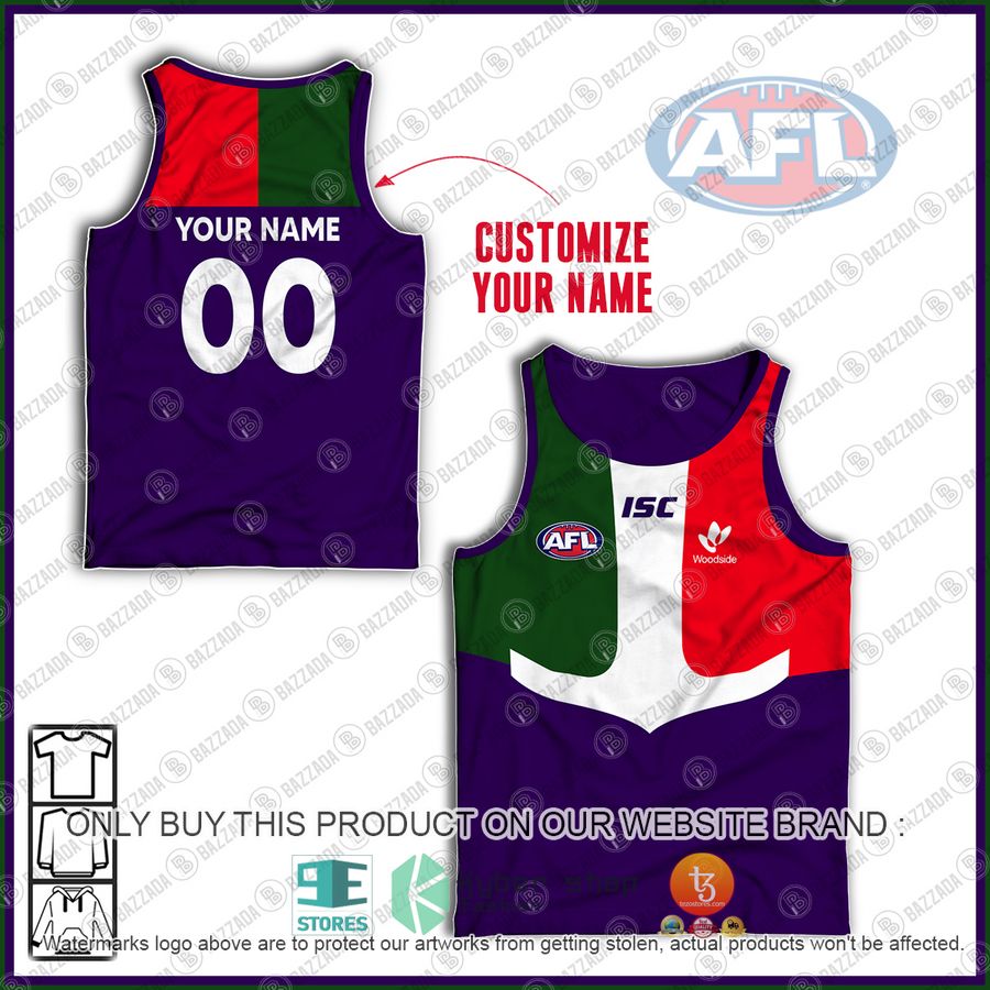 personalized afl isc woodside tank top 1 86859
