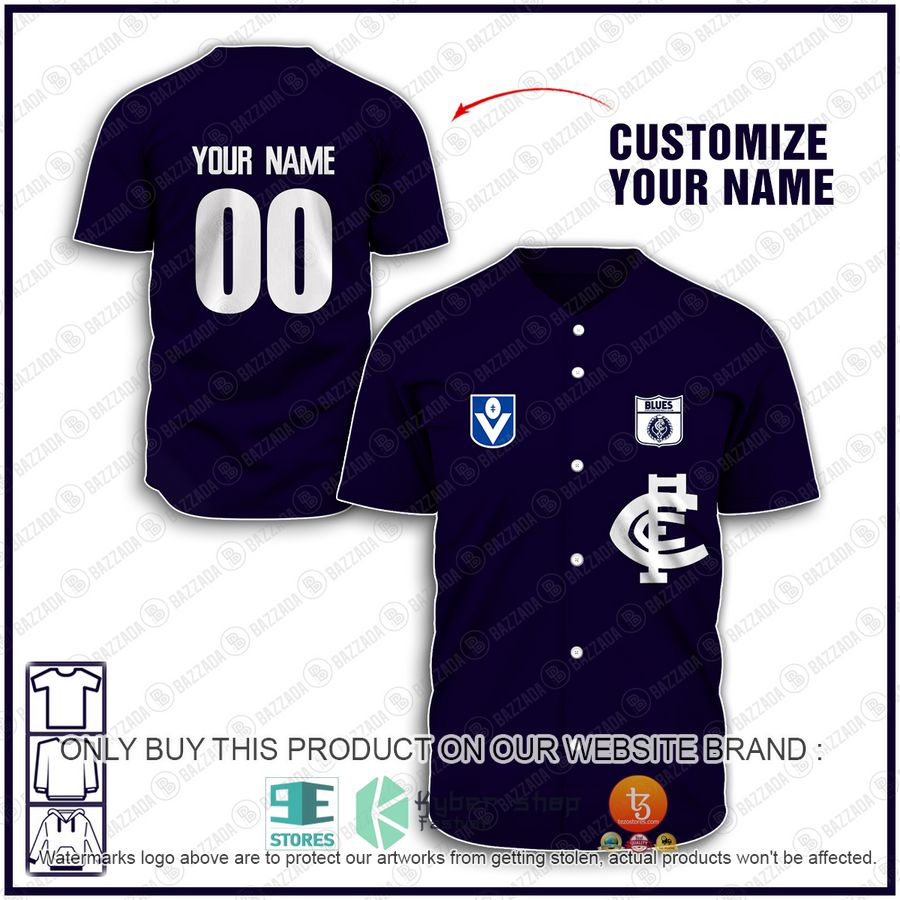 HOT AFL vintage Carlton Football Club 90s Personalized Baseball Jersey 7 personalized afl vintage carlton football club 90s baseball jersey shirt 1 98952