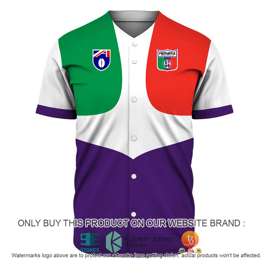 HOT AFL vintage Fremantle Dockers Football Club 90s Personalized Baseball Jersey 2 personalized afl vintage fremantle dockers football club 90s baseball jersey shirt 2 28065