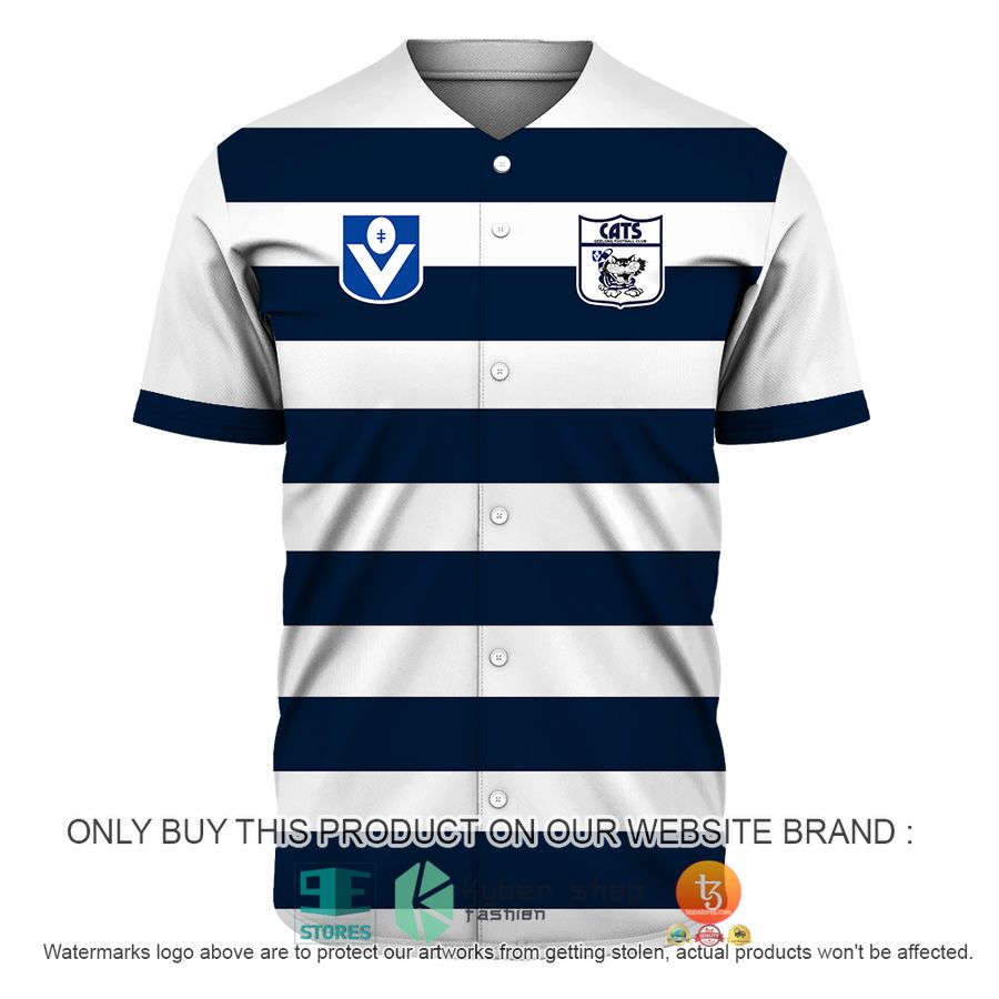 HOT AFL vintage Geelong Cats Football Club 90s Personalized Baseball Jersey 2 personalized afl vintage geelong cats football club 90s baseball jersey shirt 2 55665