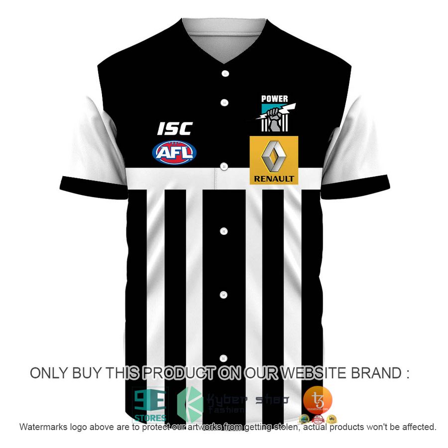 HOT AFL vintage Port Adelaide 2014 Elemination Final Heritage Prison Bars Personalized Baseball Jersey 2 personalized afl vintage port adelaide 2014 elemination final heritage prison bars baseball jersey shirt 2 84337