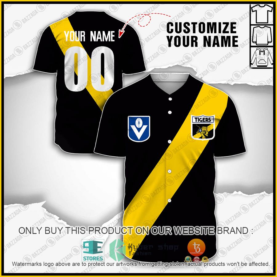 personalized afl vintage richmond football club 90s baseball jersey shirt 1 19972