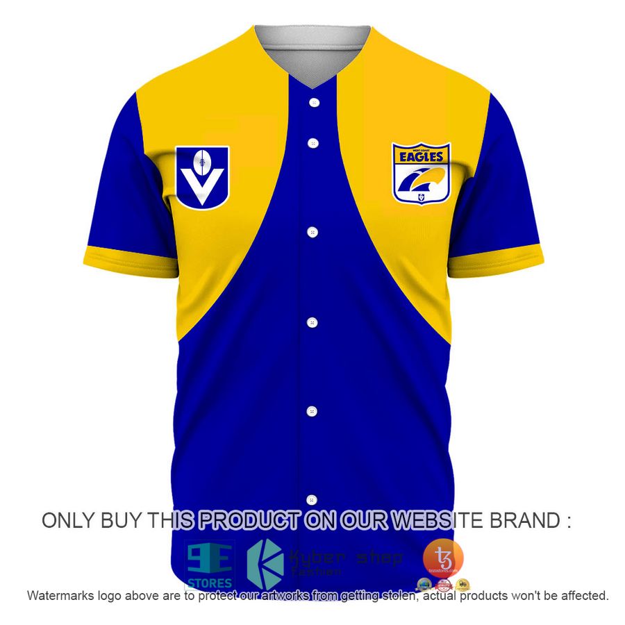HOT AFL vintage WEST COAST EAGLES Football Club 90s Personalized Baseball Jersey 2 personalized afl vintage west coast eagles football club 90s baseball jersey shirt 2 91251