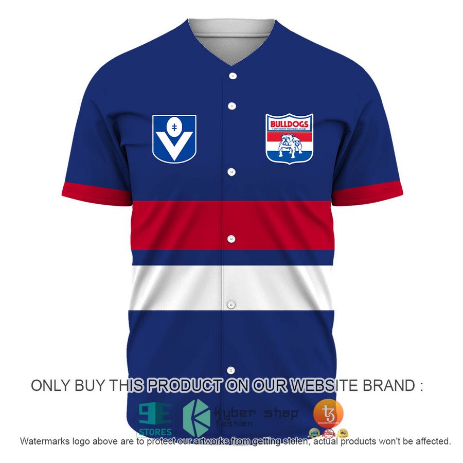 HOT AFL vintage WESTERN BULLDOGS Football Club 90s Personalized Baseball Jersey 2 personalized afl vintage western bulldogs football club 90s baseball jersey shirt 2 69920