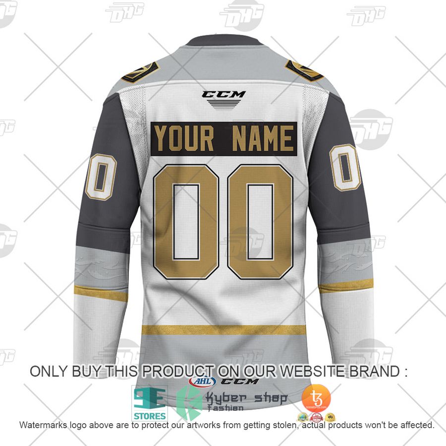 NEW AHL Henderson Silver Knights 2020-21 Premier White Custom Name Hockey Jersey 3 personalized ahl henderson silver knights 2020 21 premier white hockey jersey 3 40726