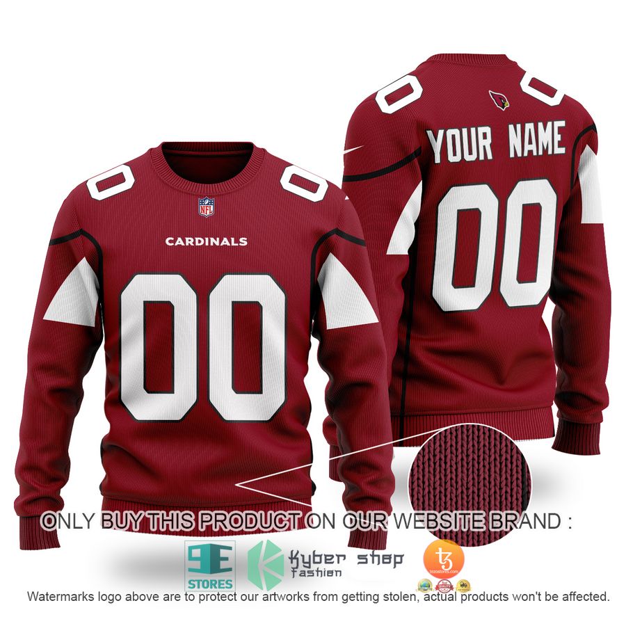 personalized arizona cardinals nfl red sweater 1 18985