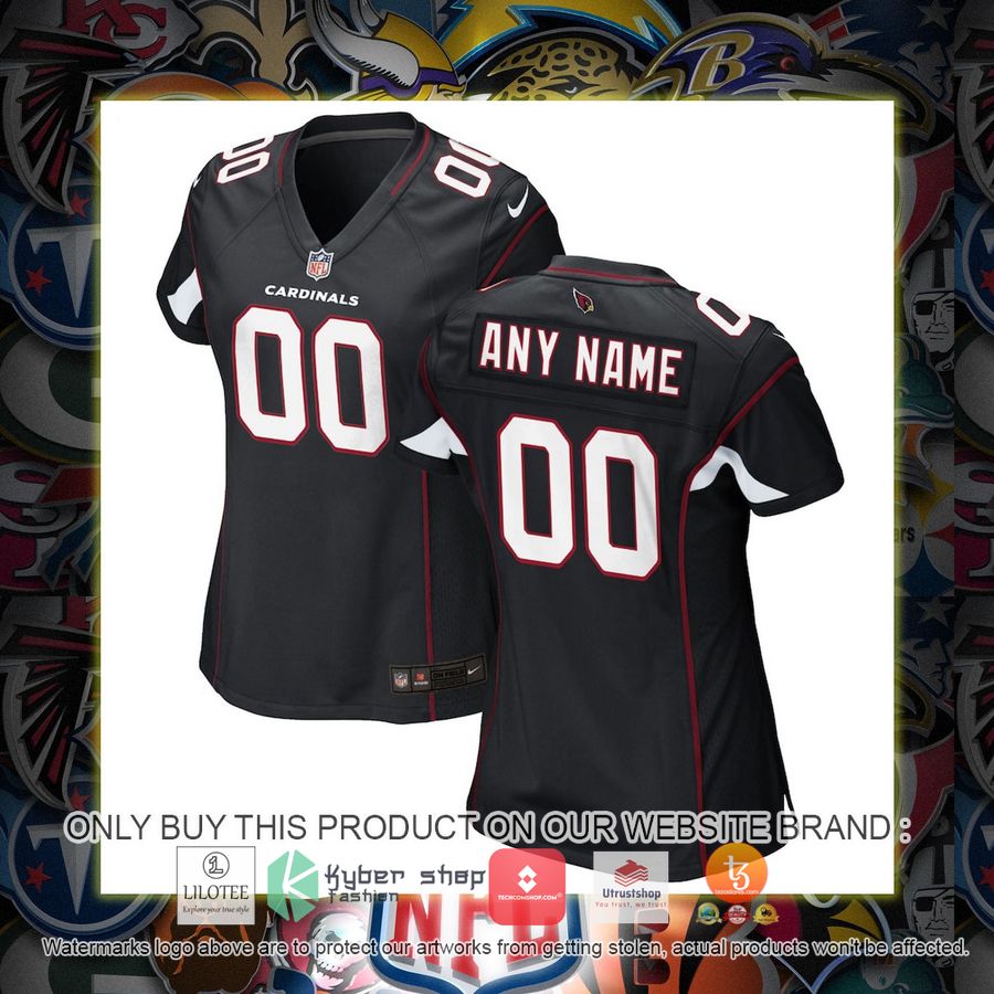 HOT Arizona Cardinals Nike Women's Alternate Black Personalized Football Jersey 6 personalized arizona cardinals nike womens alternate black football jersey 1 95599