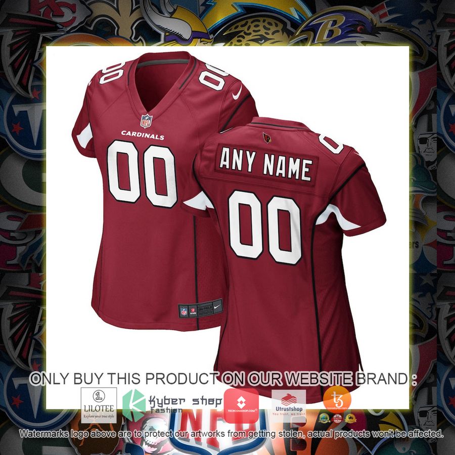 personalized arizona cardinals nike womens cardinal football jersey 1 92163