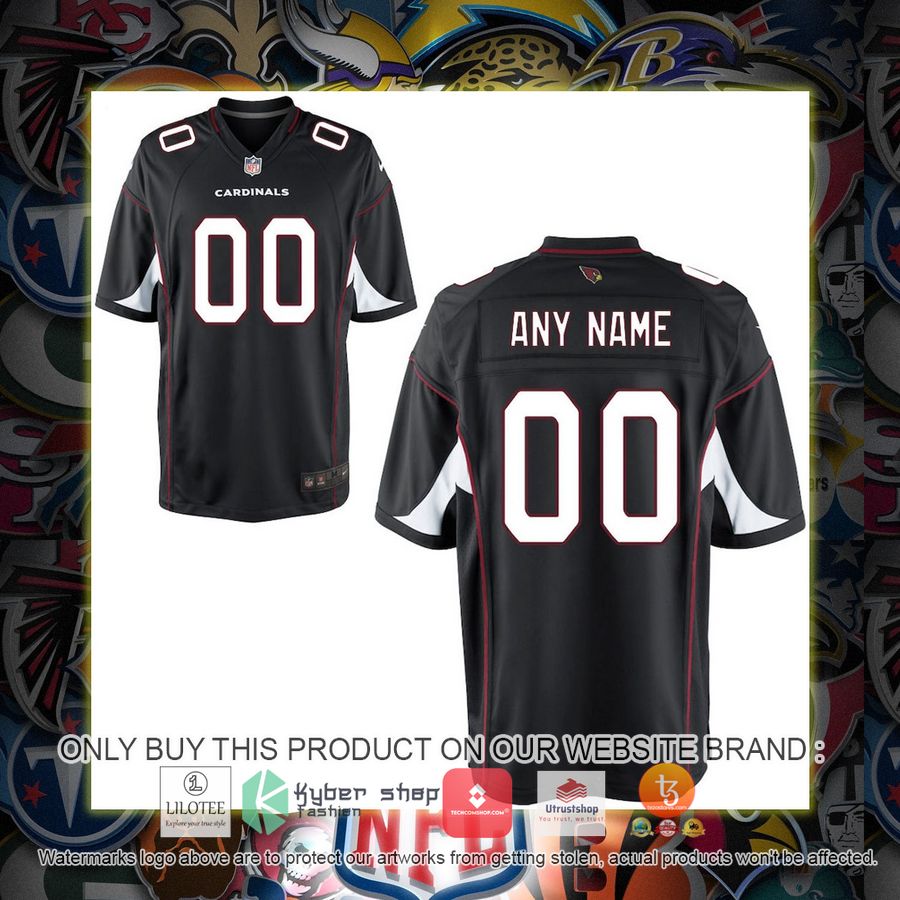 personalized arizona cardinals nike youth game cardinal football jersey 1 44405