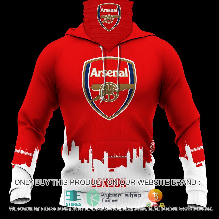 NEW Arsenal logo red white Custom Name Hoodie, Shirt 2 personalized arsenal logo red white 3d shirt hoodie 2 27555
