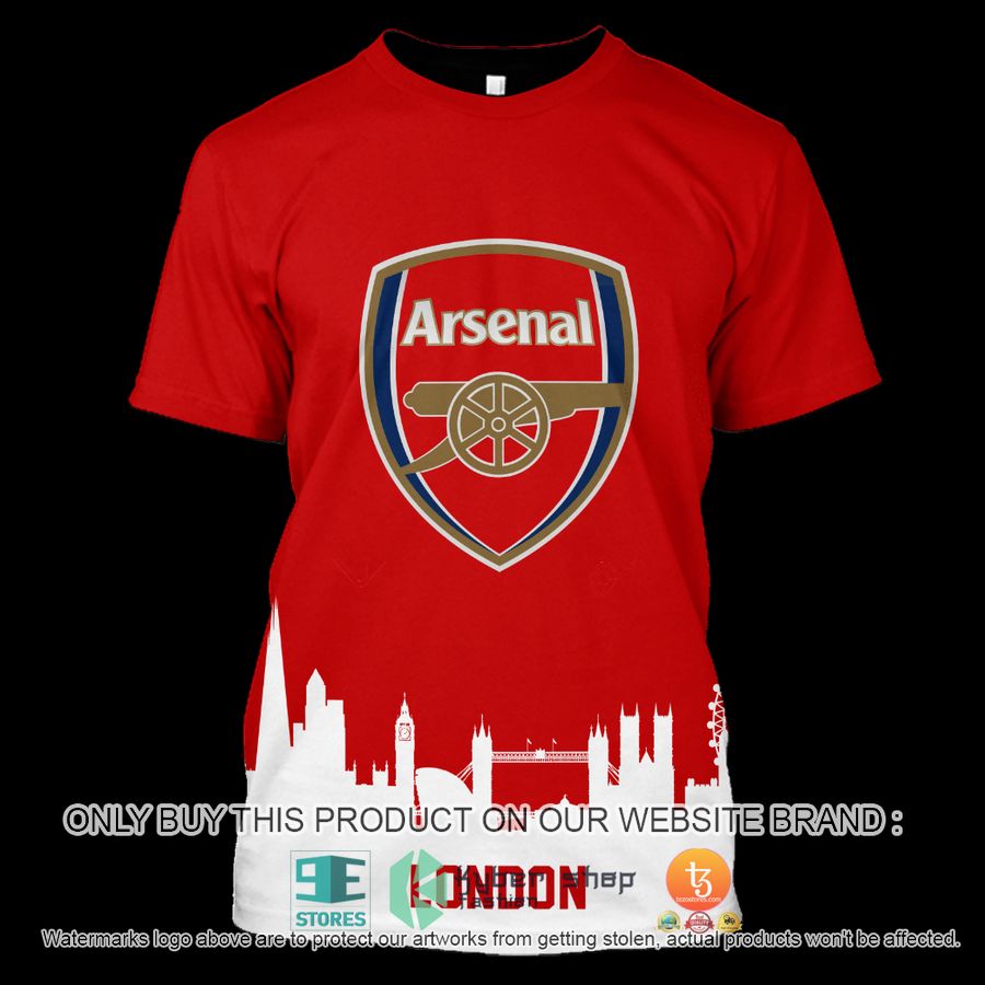 NEW Arsenal logo red white Custom Name Hoodie, Shirt 7 personalized arsenal logo red white 3d shirt hoodie 7 77525