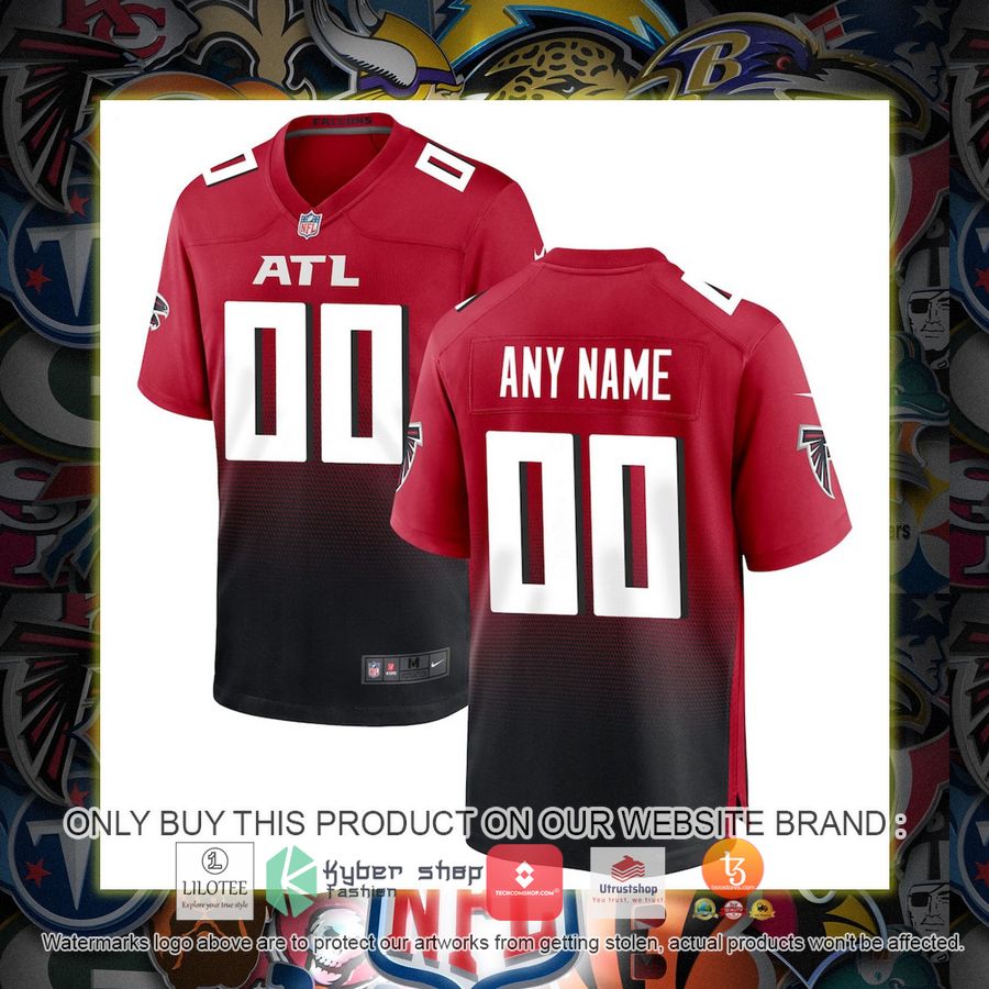 personalized atlanta falcons nike alternate red football jersey 1 58693