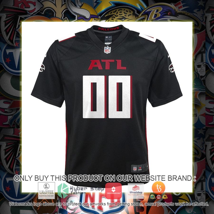 HOT Atlanta Falcons Nike Youth Black Personalized Football Jersey 2 personalized atlanta falcons nike youth black football jersey 2 77573