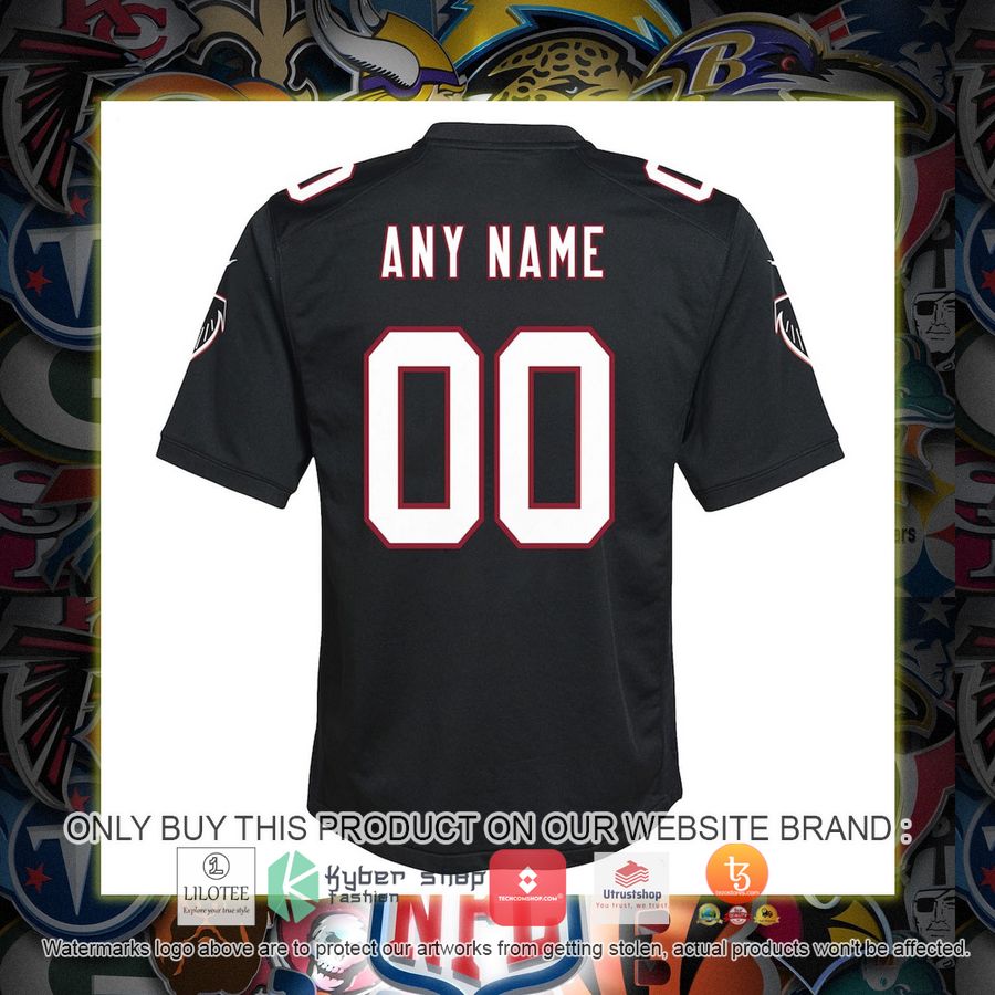 HOT Atlanta Falcons Nike Youth Throwback Black Personalized Football Jersey 3 personalized atlanta falcons nike youth throwback black football jersey 3 88732