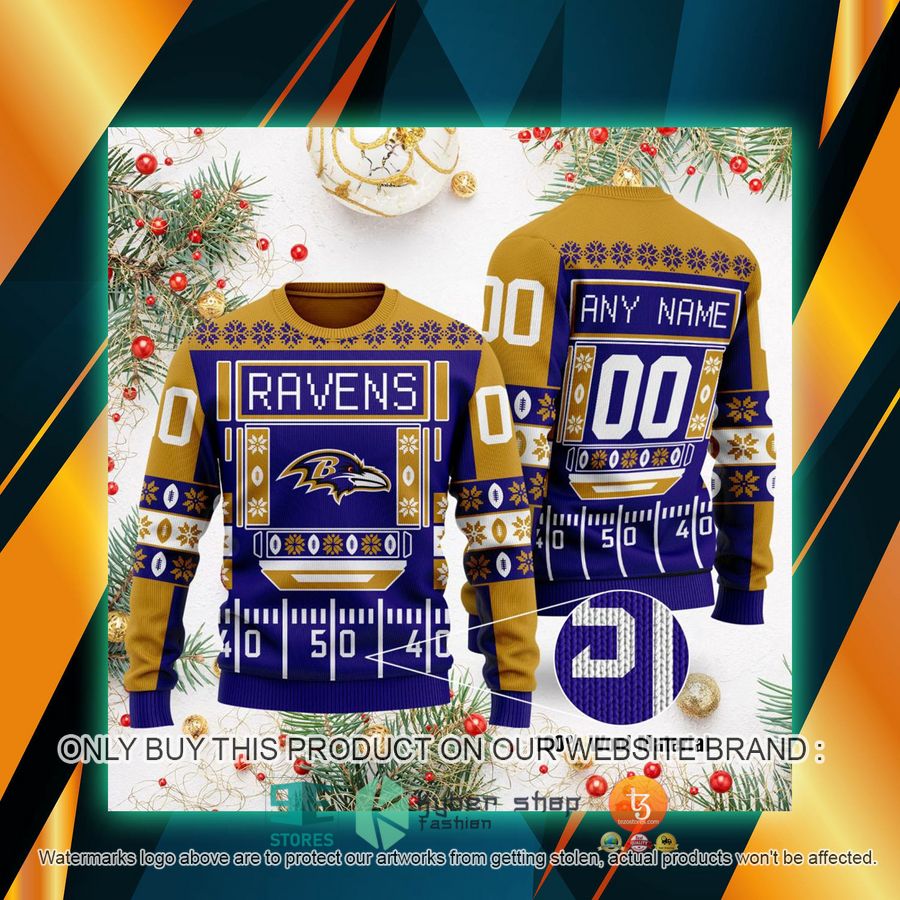 personalized baltimore ravens nfl ugly sweater 1 47923