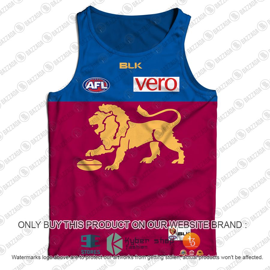 personalized brisbane lions replica home guernsey afl 2016 tank top 2 71581