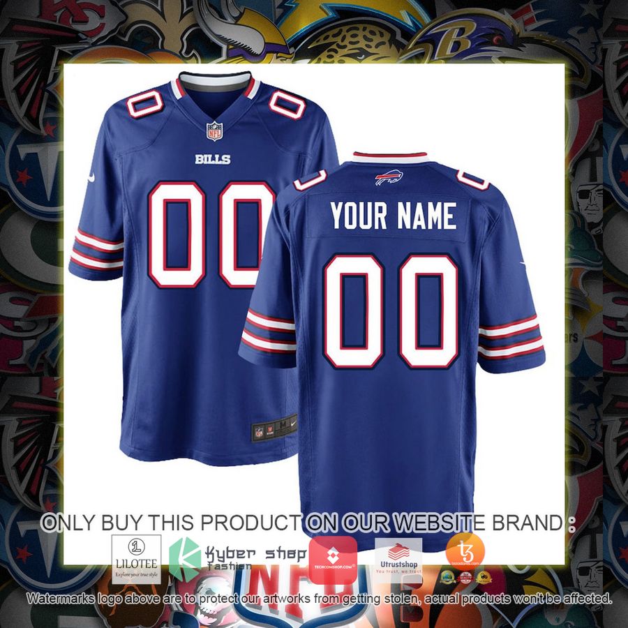 personalized buffalo bills nike youth royal football jersey 1 11592