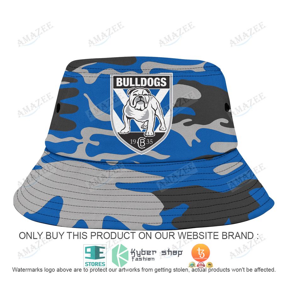 personalized canterbury bankstown bulldogs camo bucket hat 1 48485
