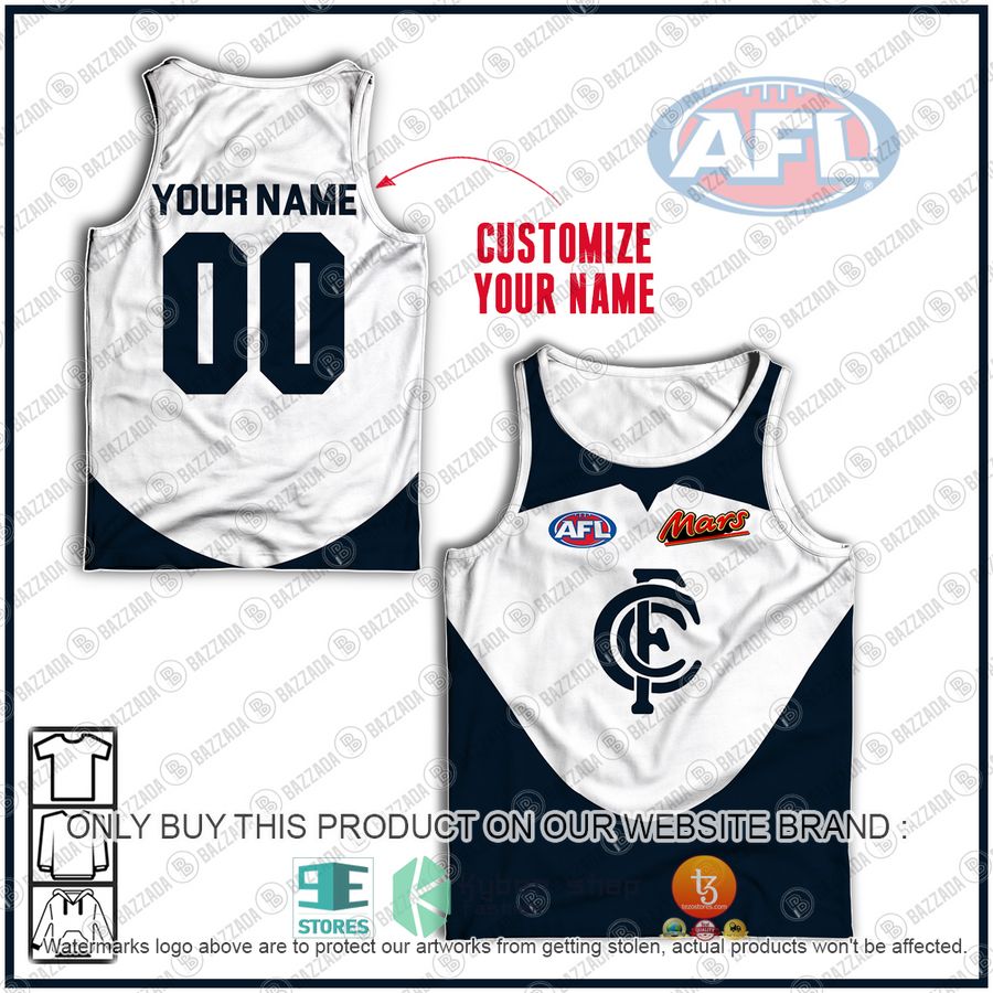 personalized carlton football club afl 2011 guernsey clash tank top 1 67851