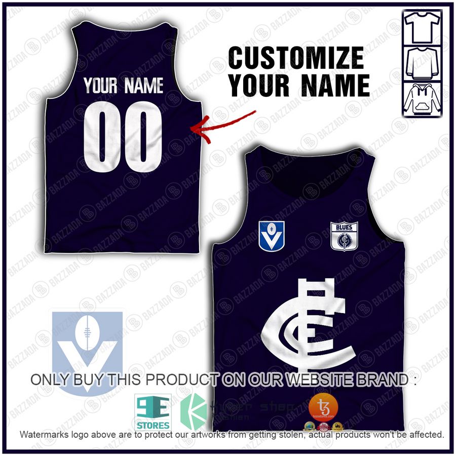 personalized carlton football club vintage retro afl guernsey 90s tank top 1 38983