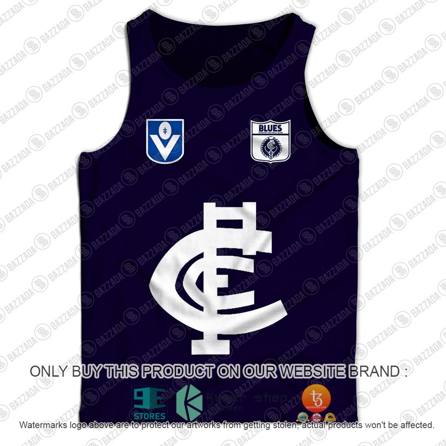 personalized carlton football club vintage retro afl guernsey 90s tank top 2 86444