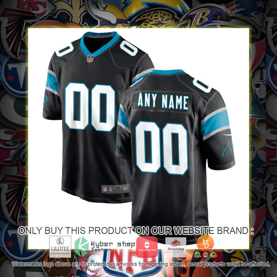 HOT Carolina Panthers Nike Black Personalized Football Jersey 7 personalized carolina panthers nike black football jersey 1 23991