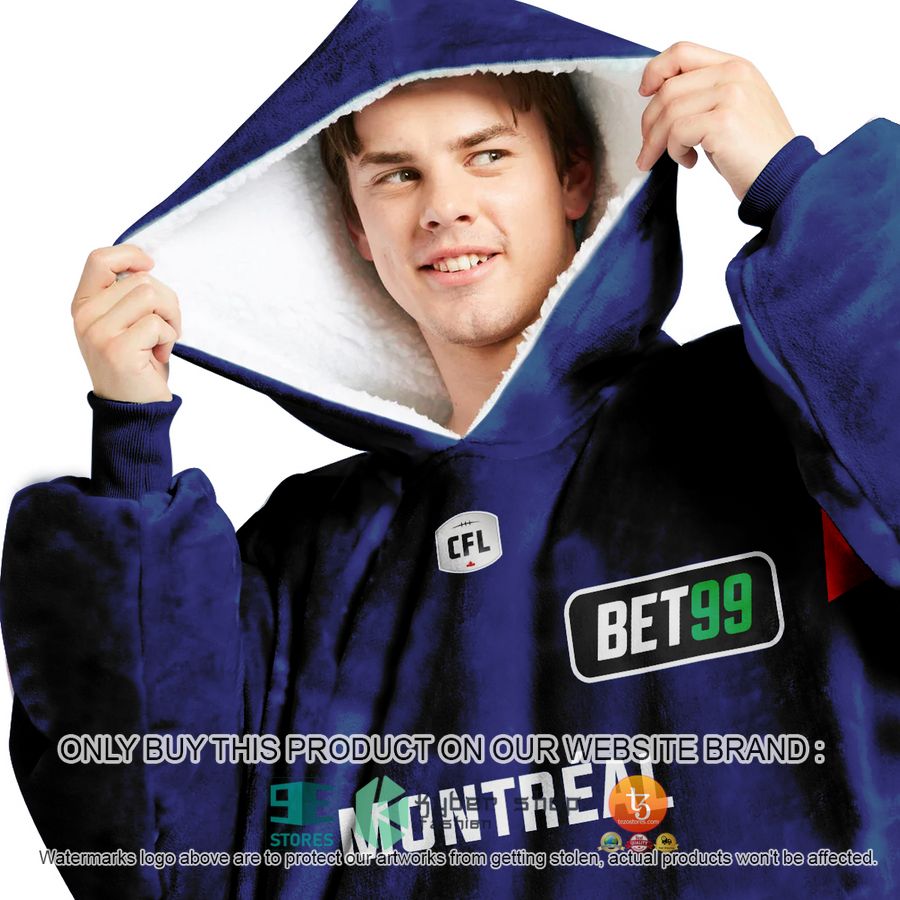 NEW Montreal Alouettes Sherpa Hoodie Blanket 2 personalized cfl montreal alouettes sherpa hoodie blanket 2 63398