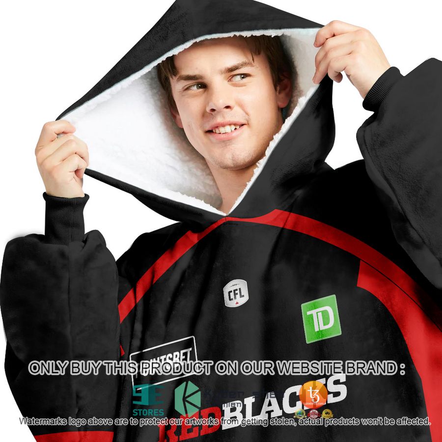 NEW Ottawa Redblacks Sherpa Hoodie Blanket 2 personalized cfl ottawa redblacks sherpa hoodie blanket 2 11419