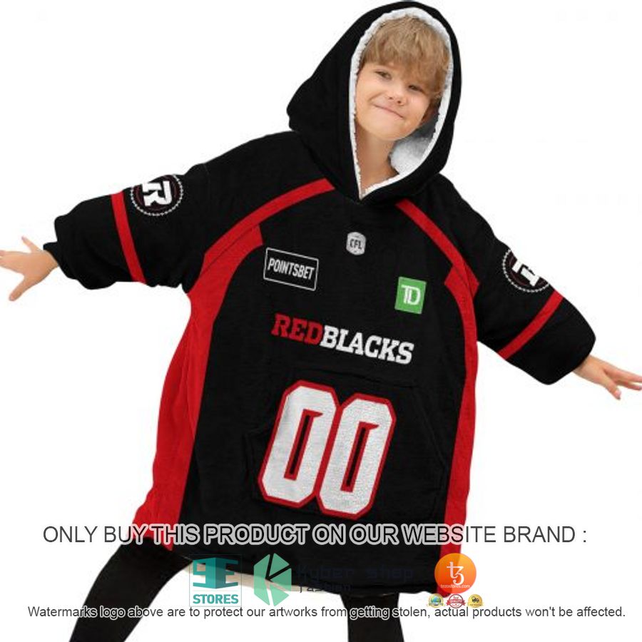 NEW Ottawa Redblacks Sherpa Hoodie Blanket 4 personalized cfl ottawa redblacks sherpa hoodie blanket 4 33089
