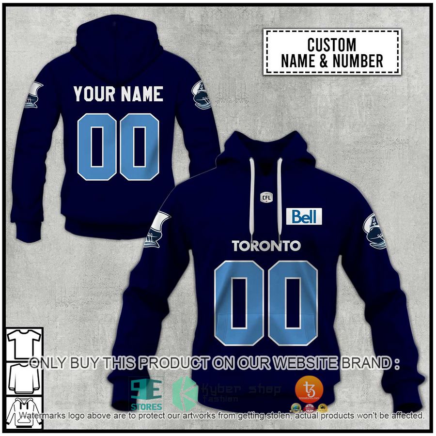 NEW Toronto Argonauts Custom Name Hoodie, Shirt 1 personalized cfl toronto argonauts shirt hoodie 1 75590