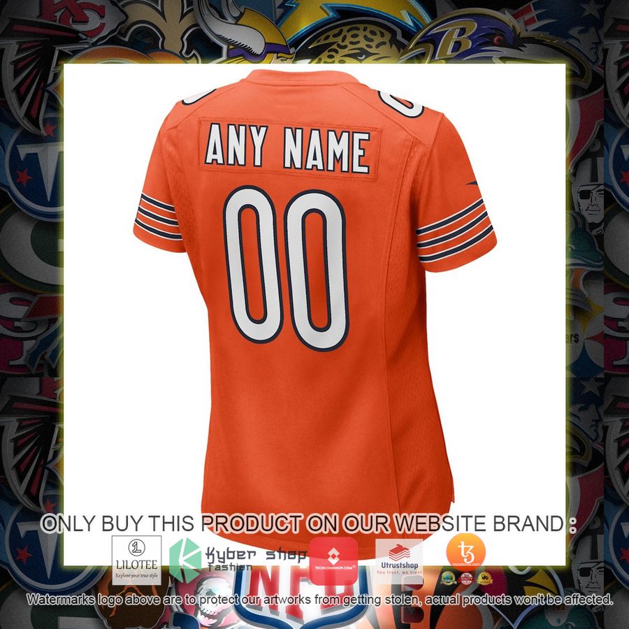 HOT Chicago Bears Nike Women's Alternate Orange Personalized Football Jersey 3 personalized chicago bears nike womens alternate orange football jersey 3 52869