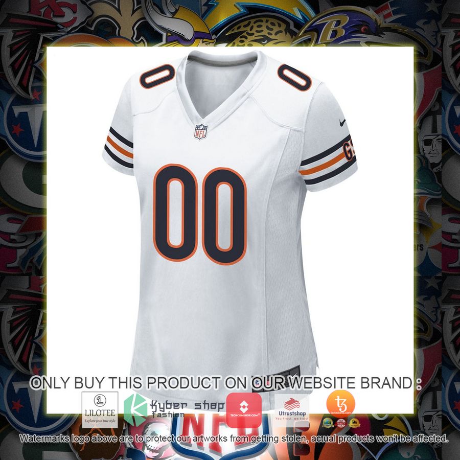 HOT Chicago Bears Nike Women's White Personalized Football Jersey 2 personalized chicago bears nike womens white football jersey 2 28090