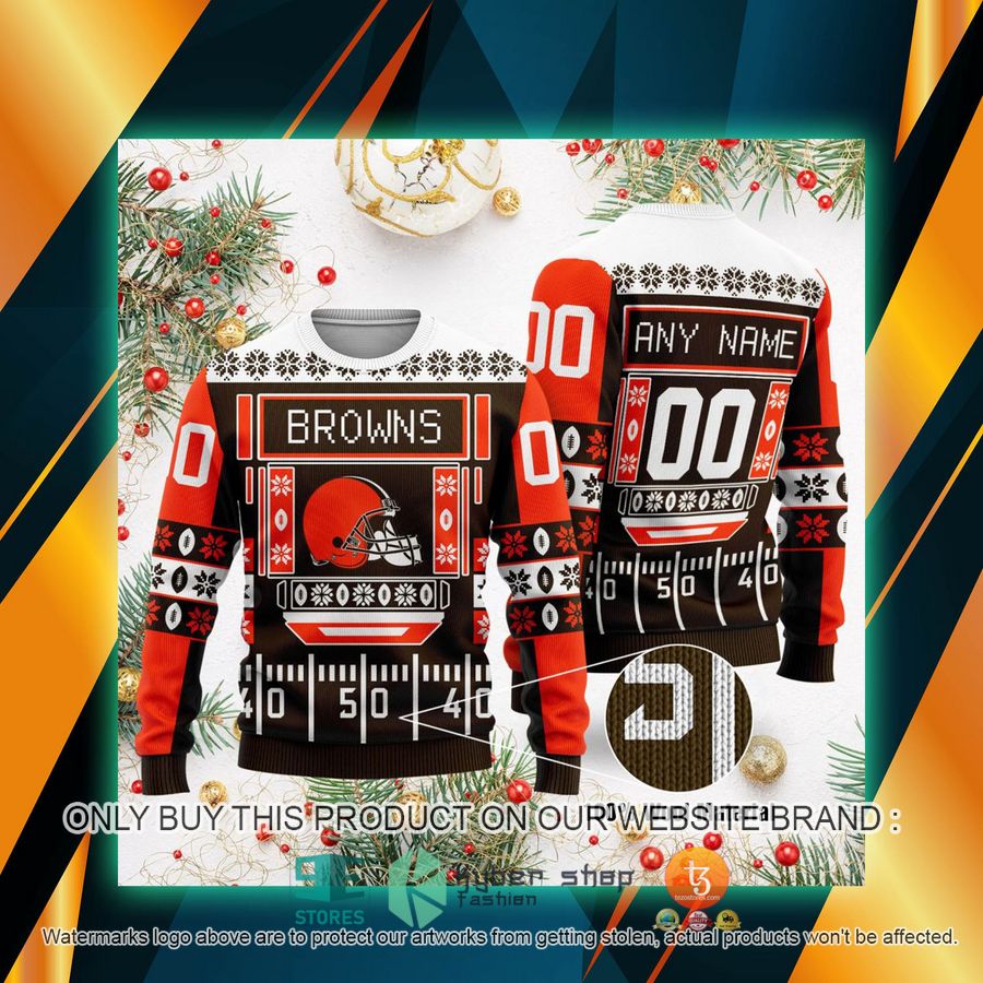 personalized cleveland browns nfl ugly sweater 1 95661